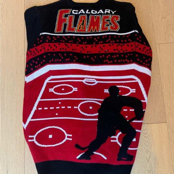 Calgary Flames Sweater with Built in LED Lights - Picture 2 of 4